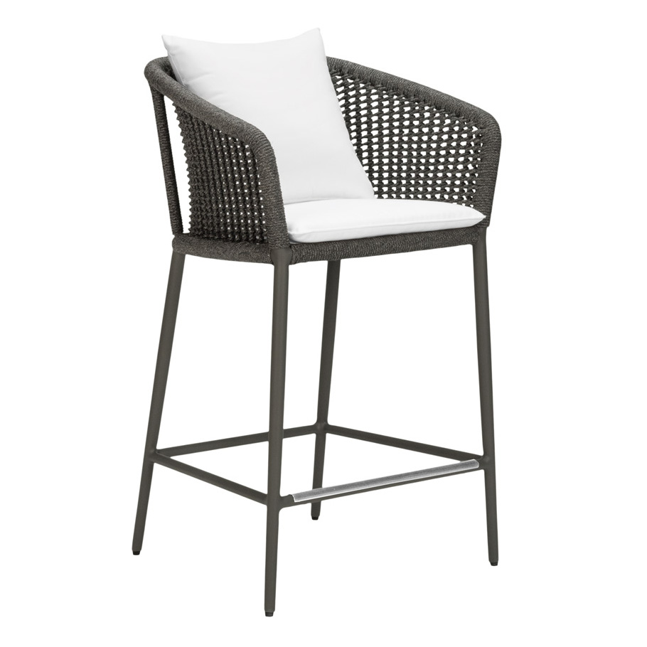 KNOT COUNTER STOOL WITH ARMS - JANUS et Cie